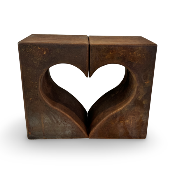 Cortenstaal duo urn Hart