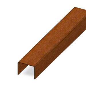 Cortenstalen overzetprofiel 5x6x5cm